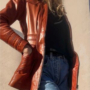 Women's Brown Leather Jacket